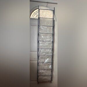20 Clear Pockets Over Door Organizer for Scarves Handbags Caps Accessories